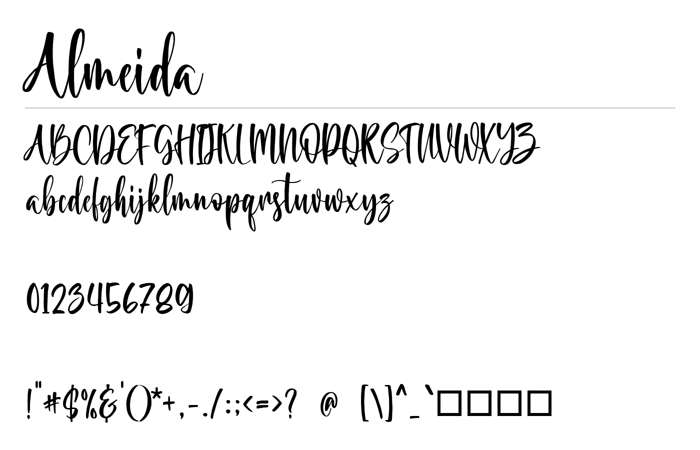 Almeida Font preview
