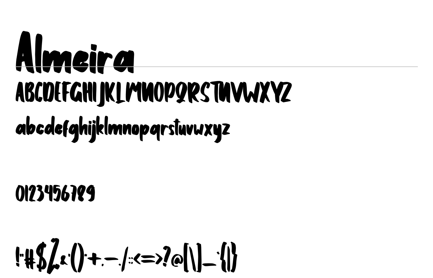 Almeira Font preview
