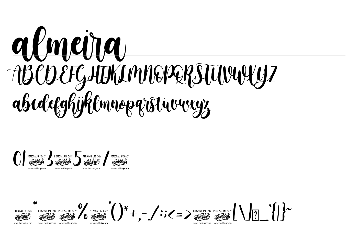 almeira Font preview