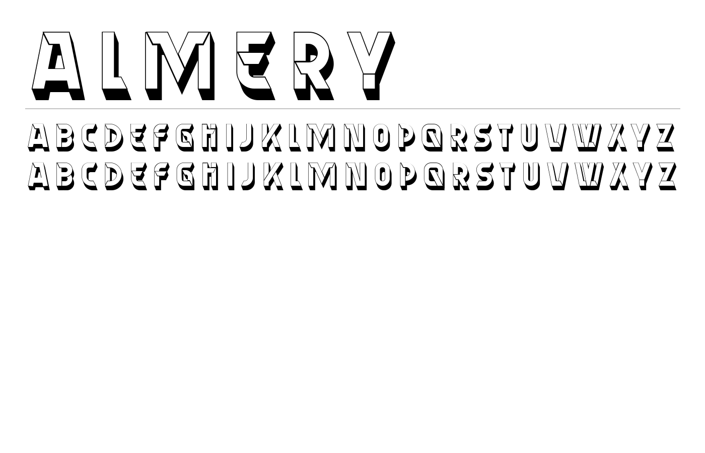 Almery Font preview