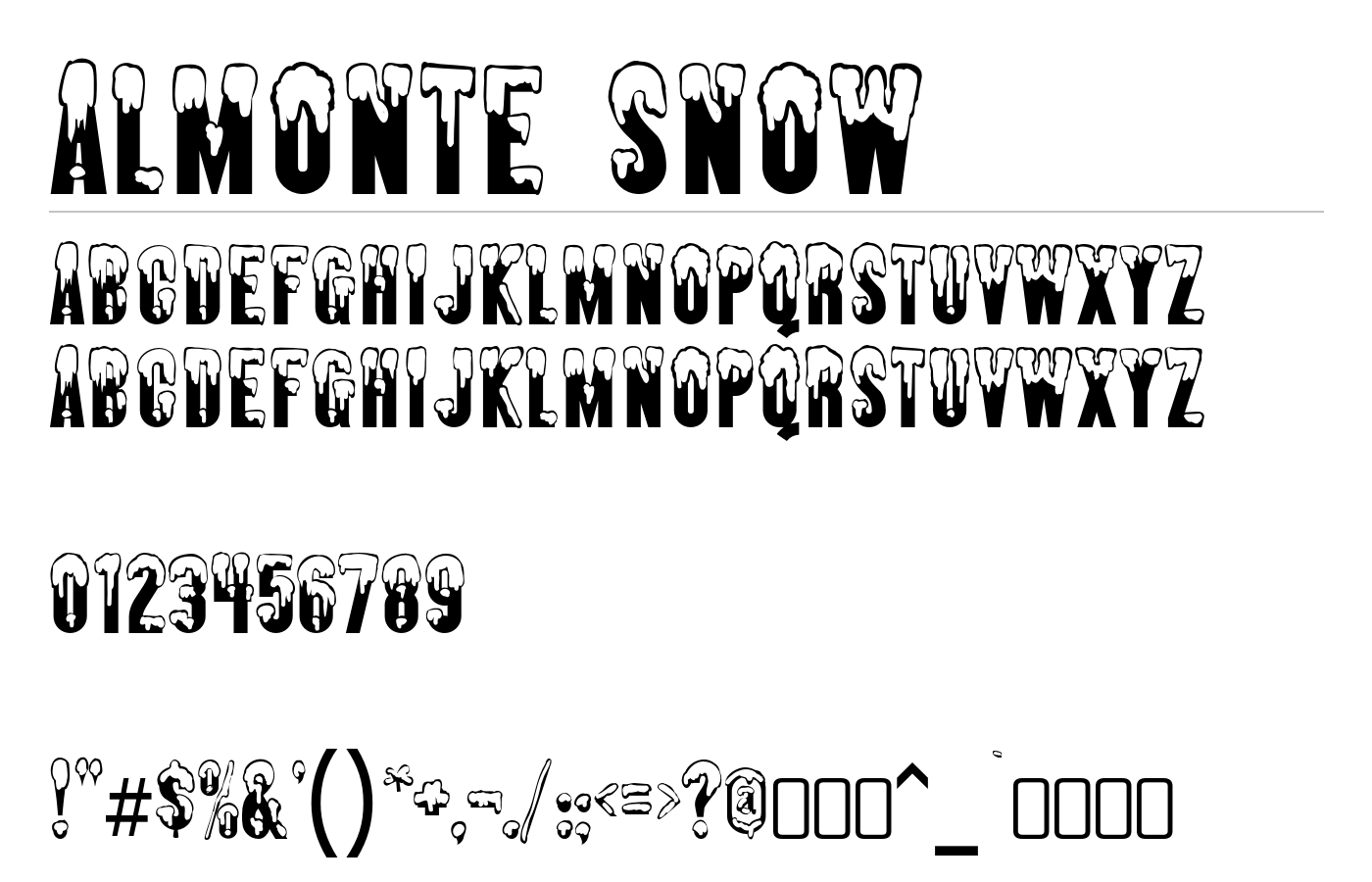 Almonte Font preview