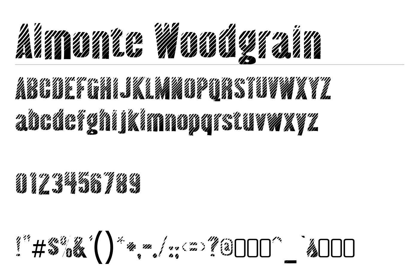 Almonte Font preview