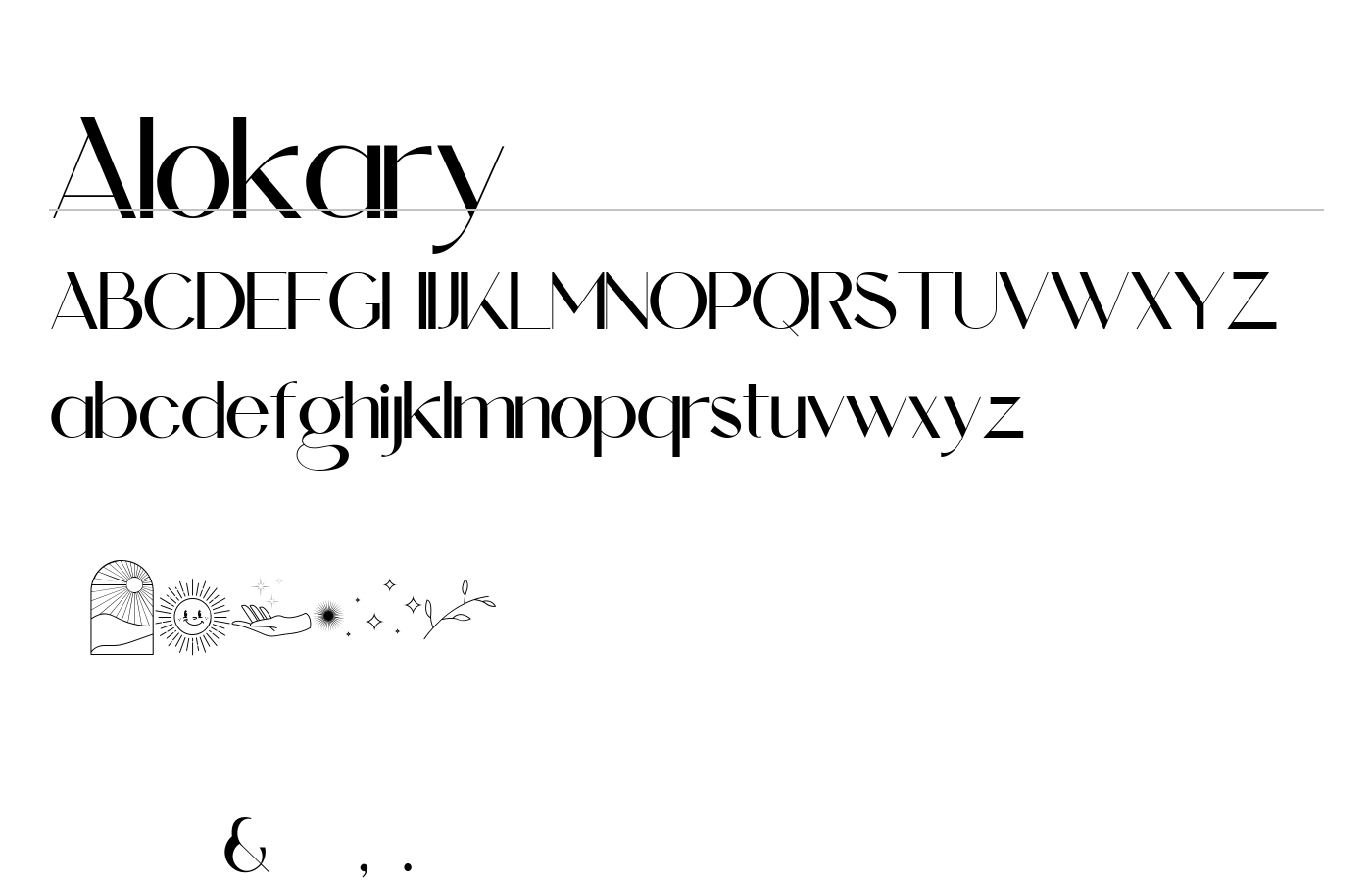 Alokary Font preview