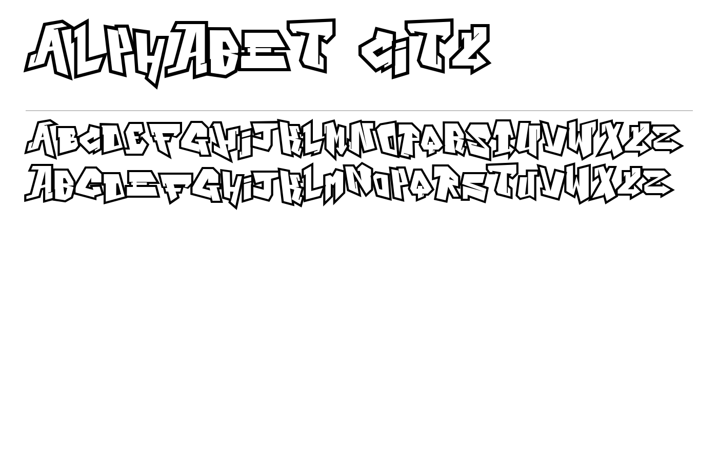 Alphabet City Font preview
