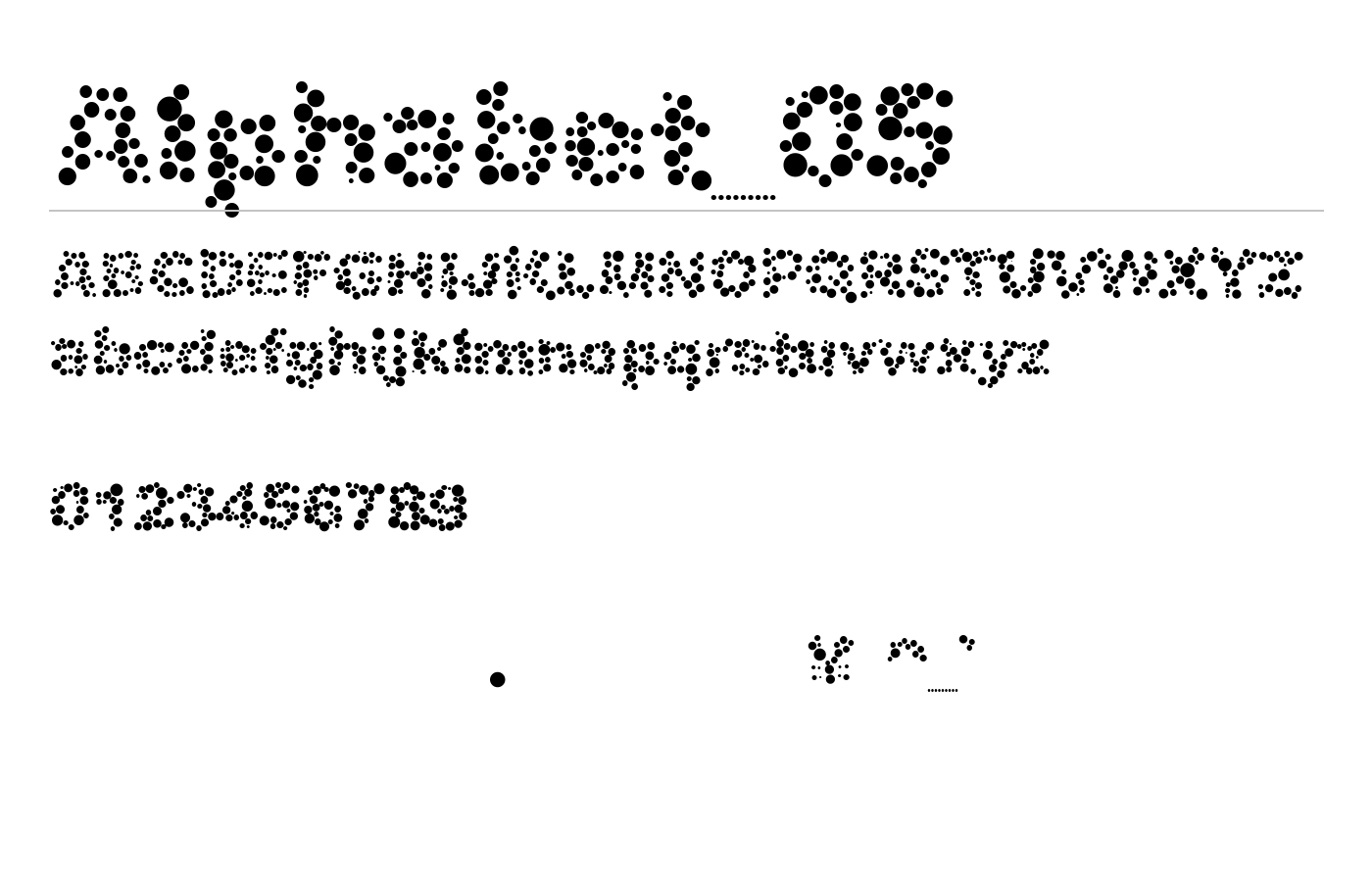 Alphabet_05 Font preview