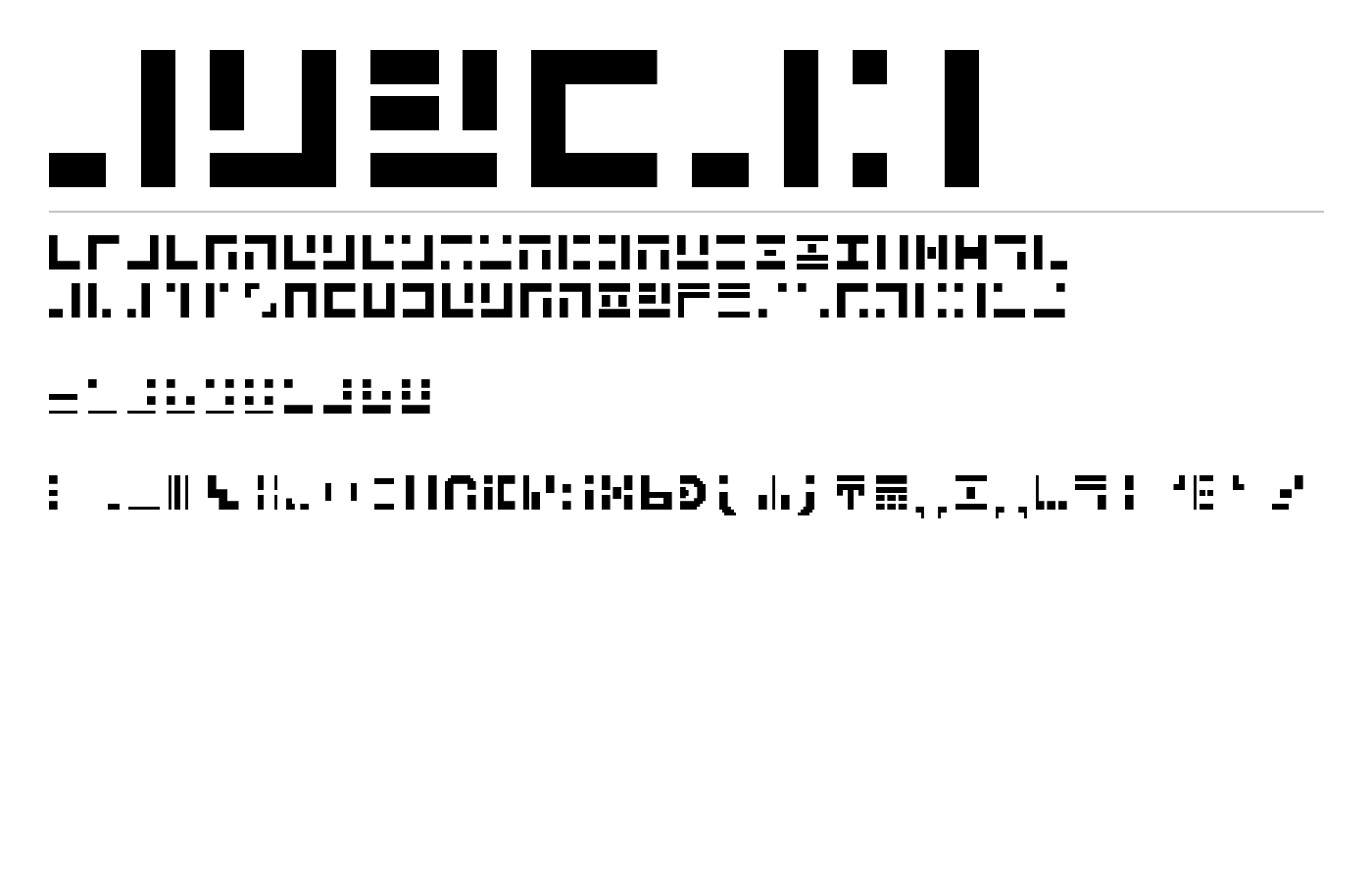 alphax Font preview