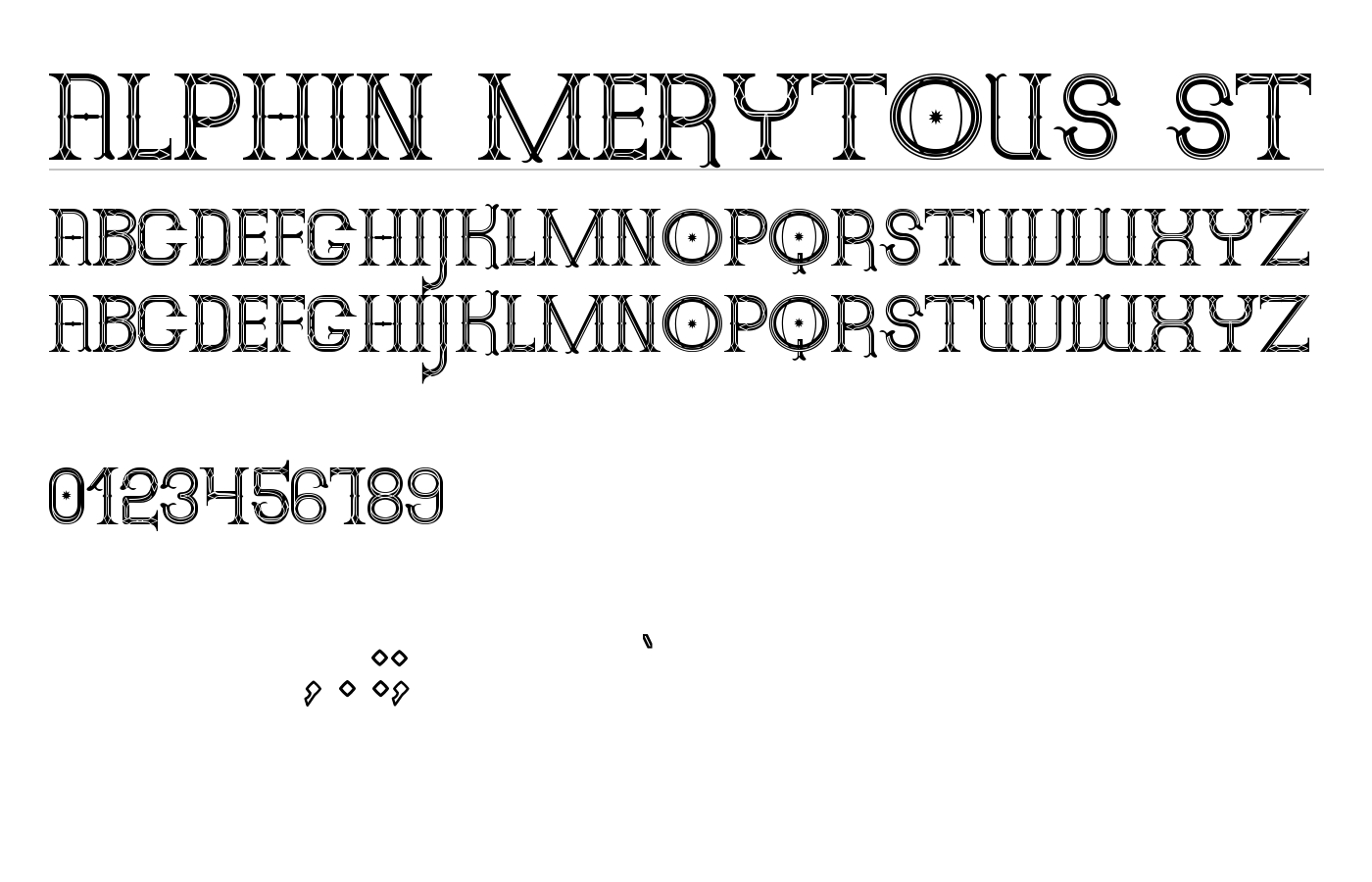 Alphin Merytous St Font preview
