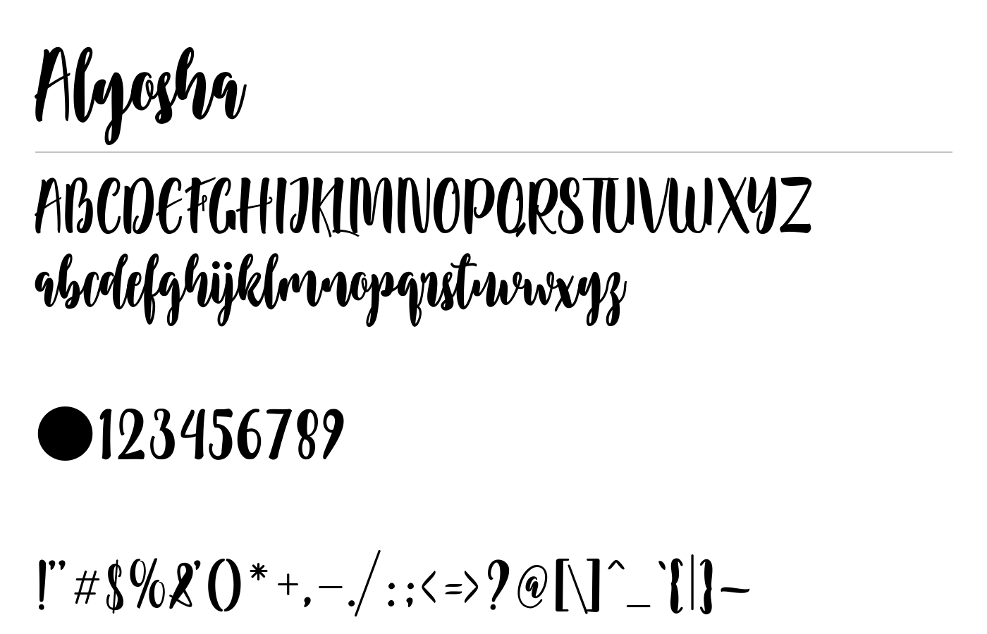 Alyosha Font preview