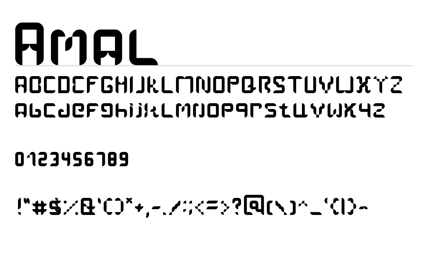 Amal Font preview