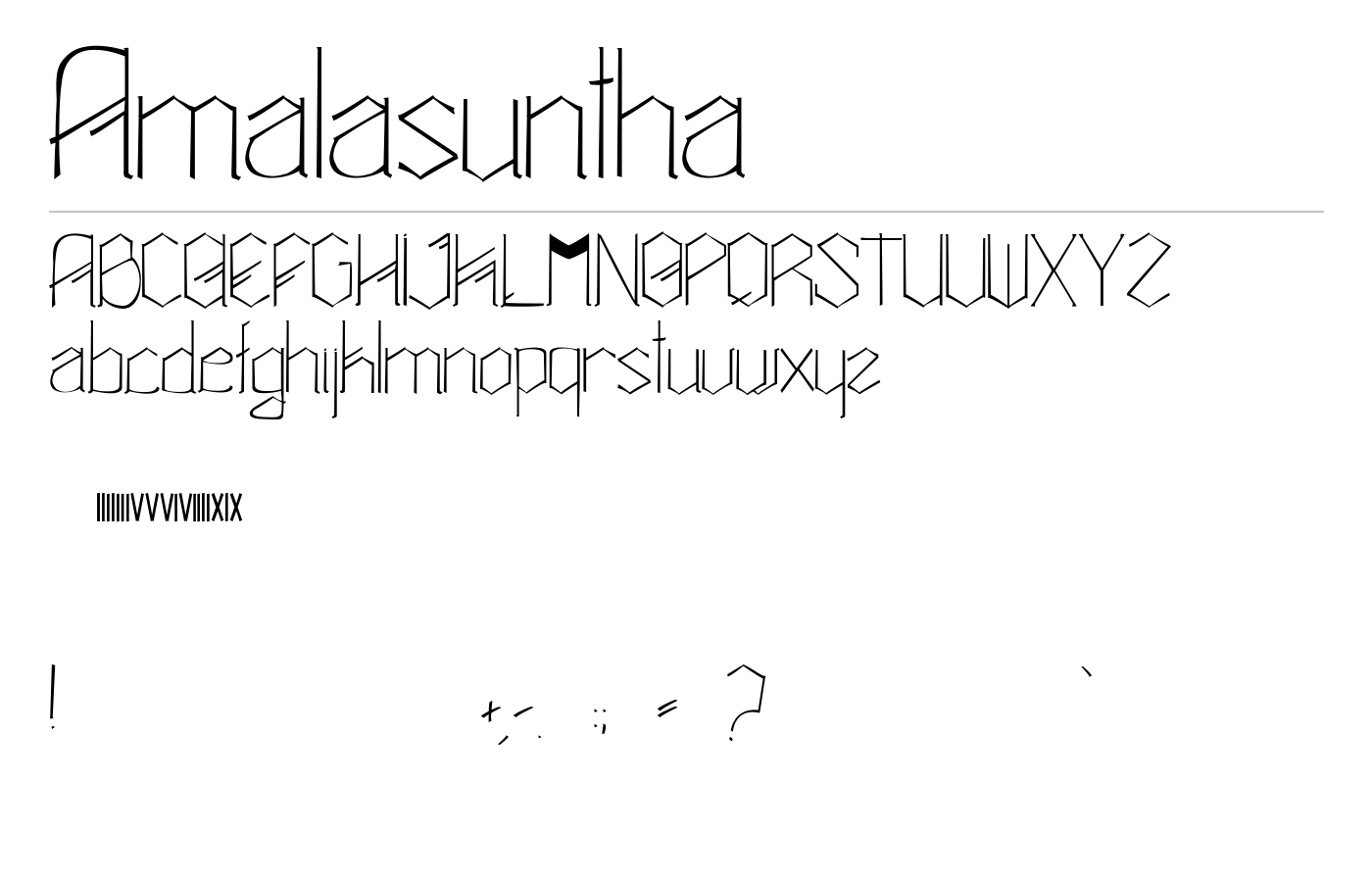 Amalasuntha Font preview
