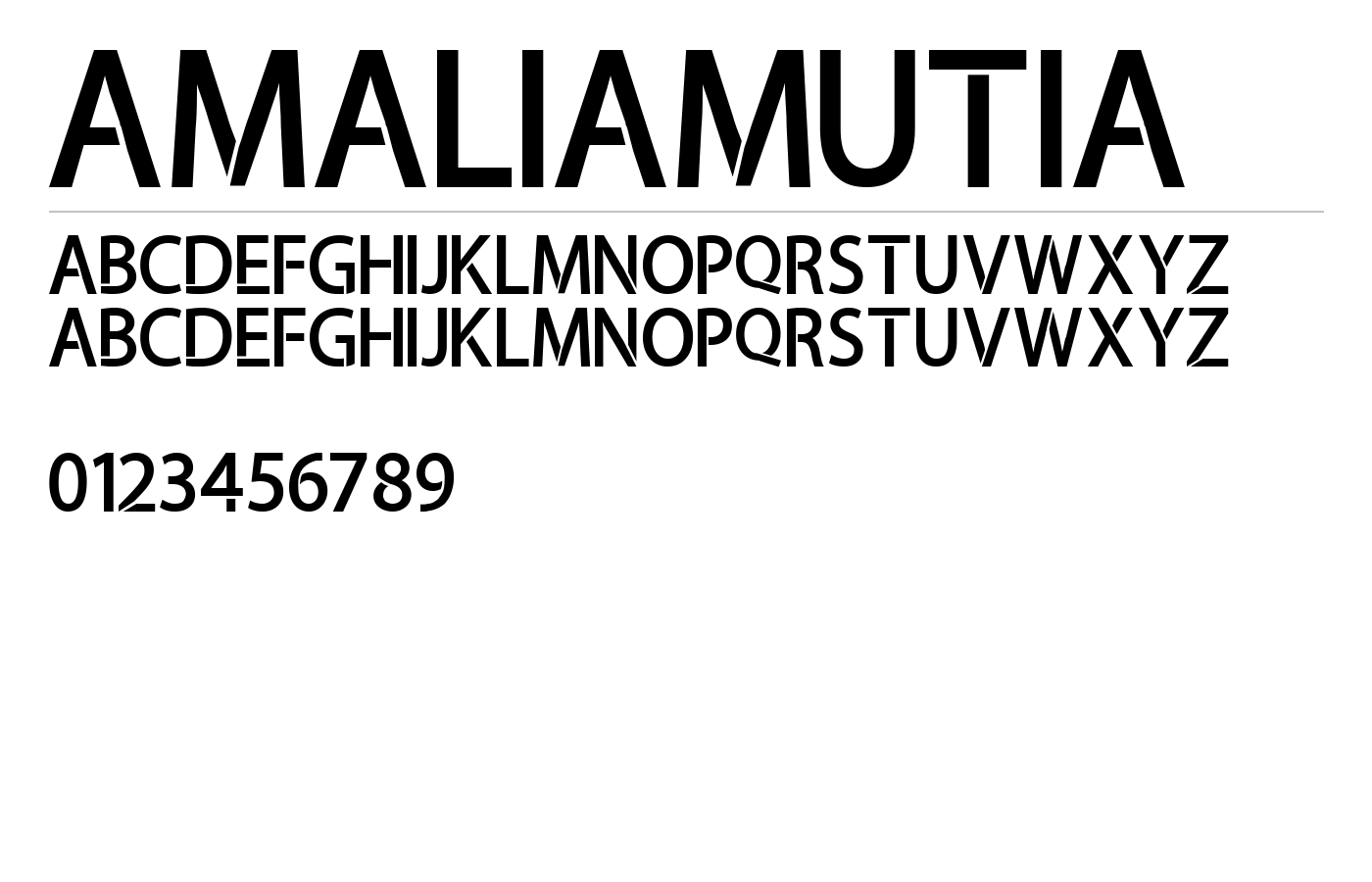 amaliamutia Font preview