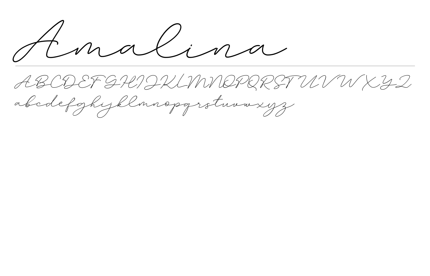 Amalina Font preview