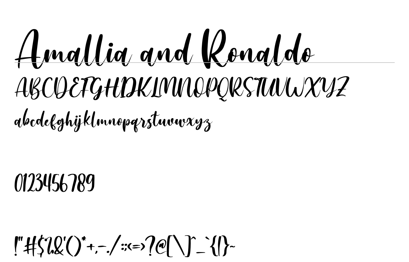 Amallia and Ronaldo Font preview