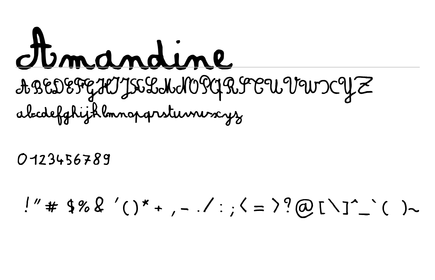 Amandine Font preview