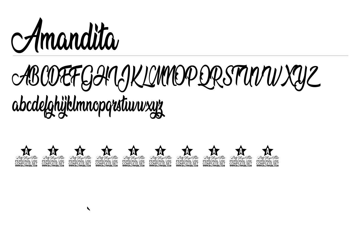 Amandita Font preview