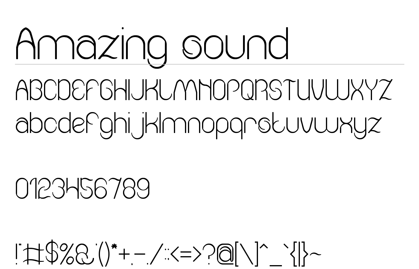Amazing sound Font preview