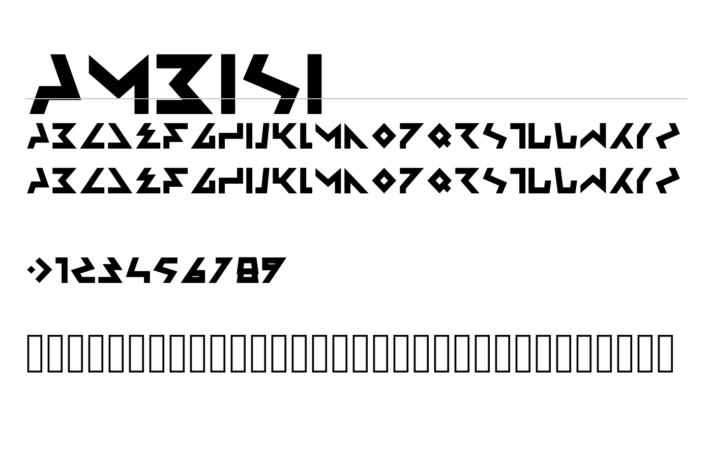 Ambisi Font preview