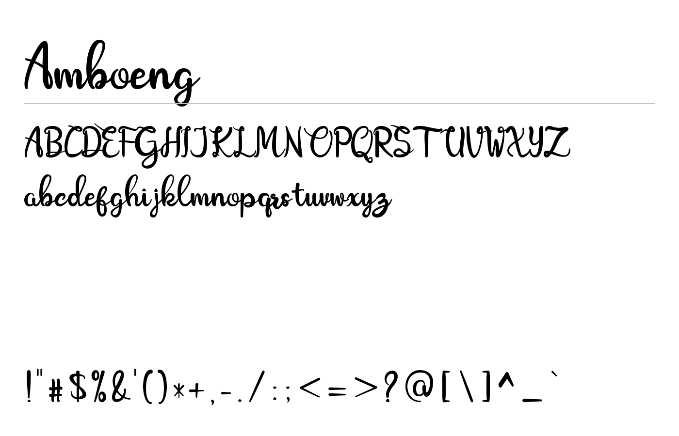 Amboeng Font preview