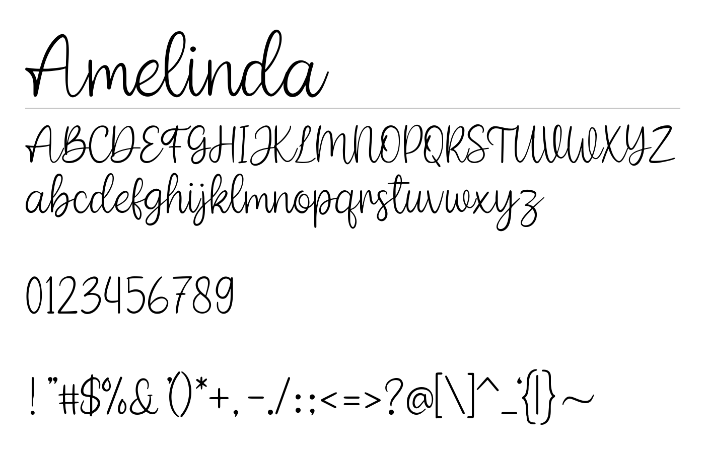 Amelinda Font preview