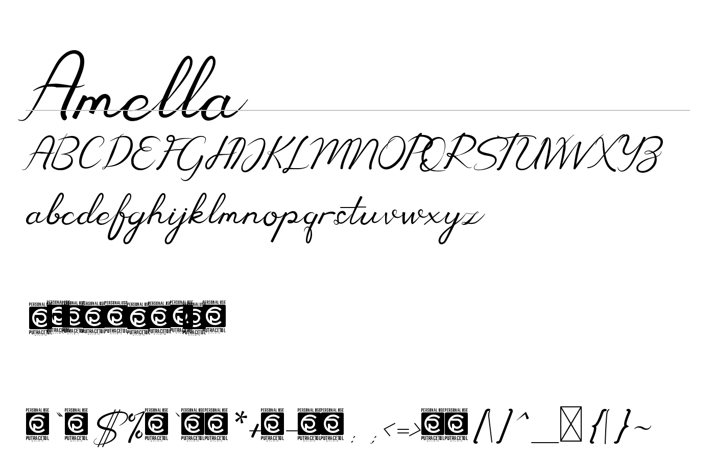 Amella Font preview