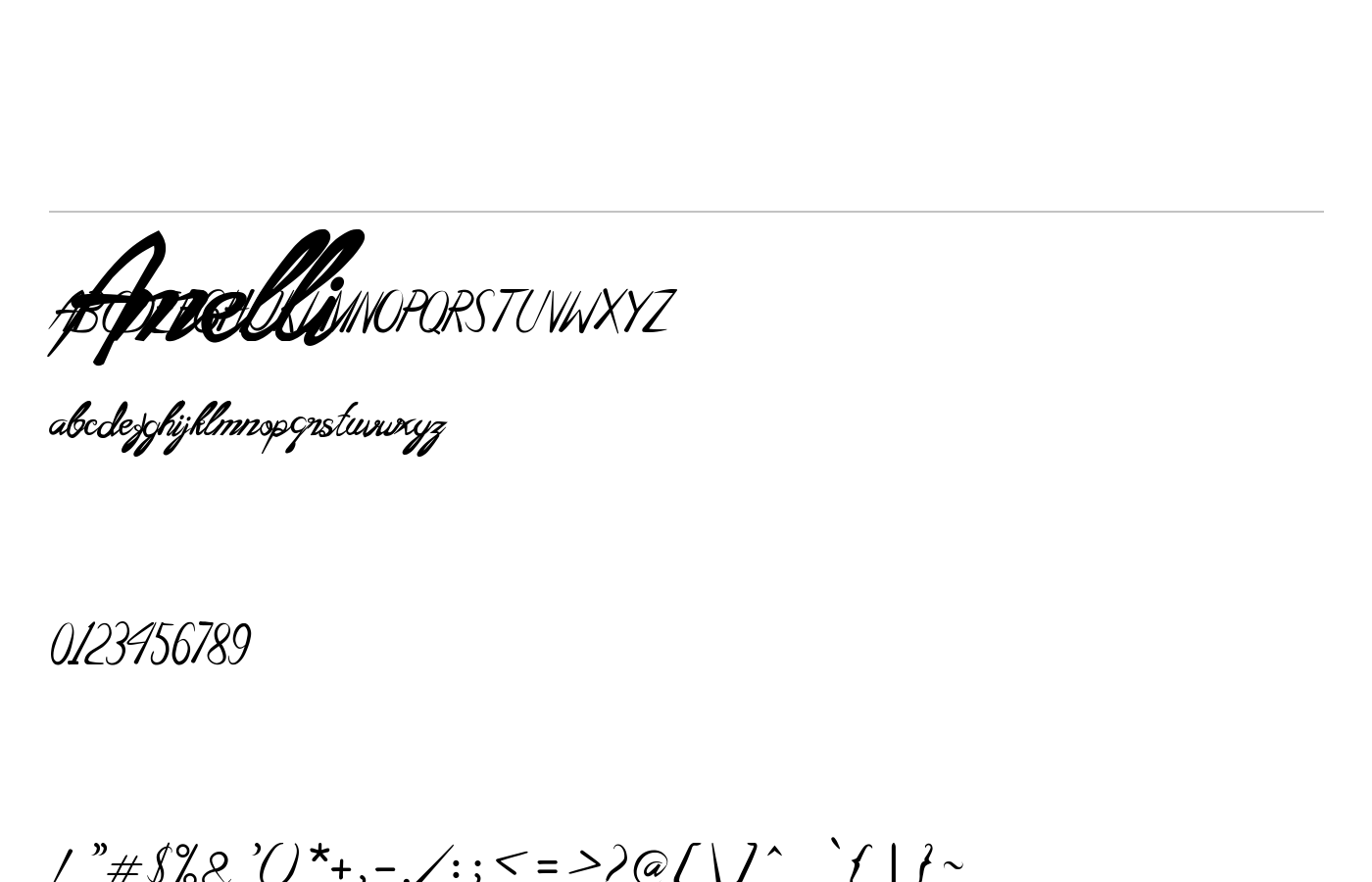 Amelli Font preview
