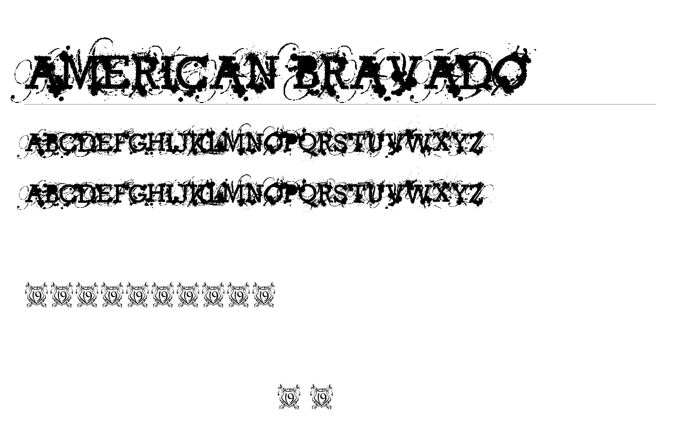 American Bravado Font preview