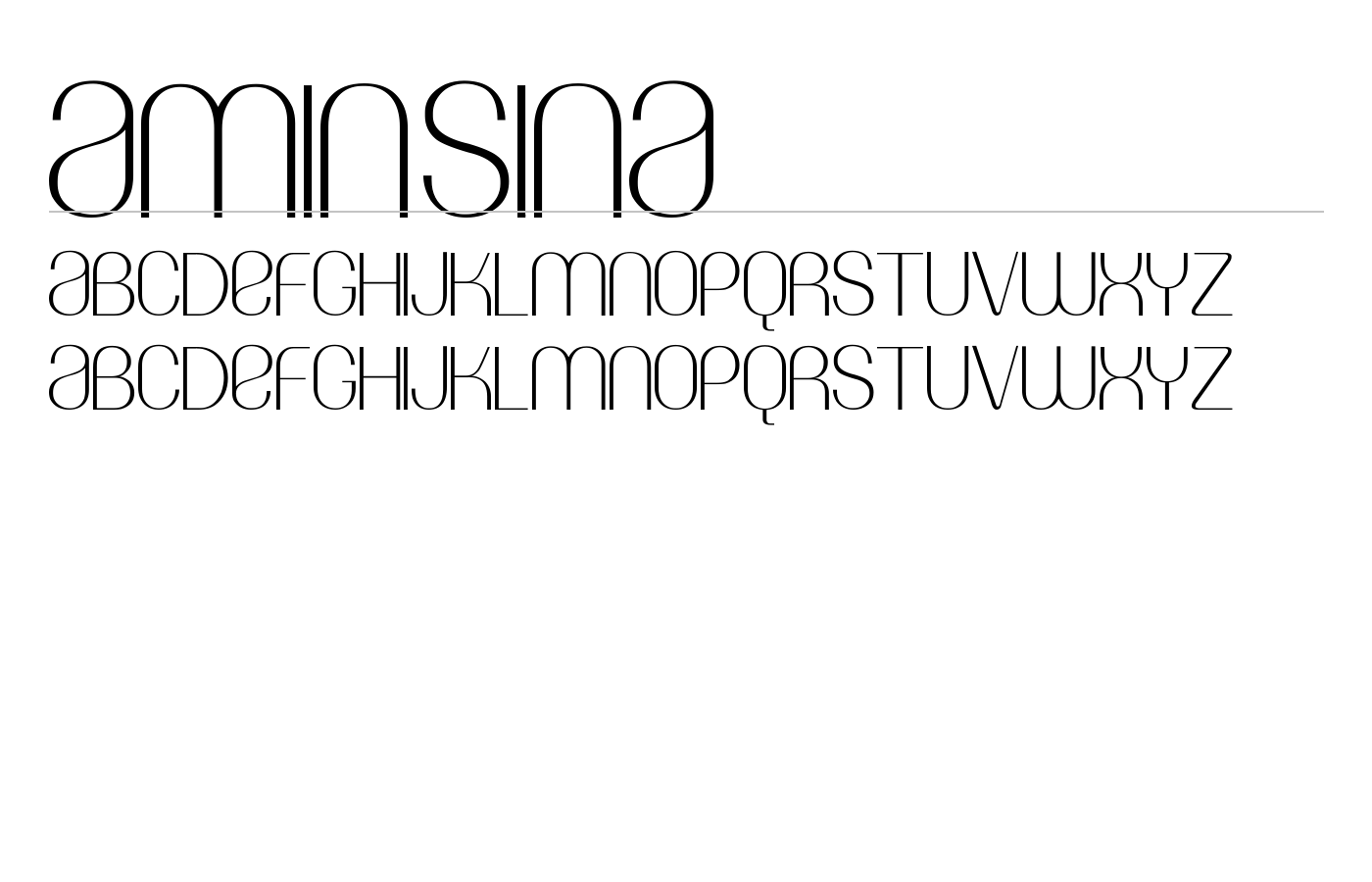 Amin_Sina Font preview