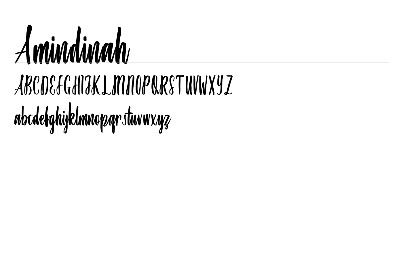 Amindinah Font preview