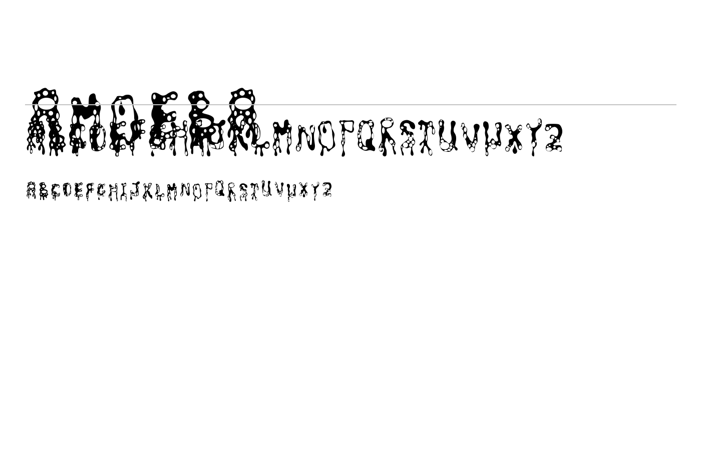 amoeba Font preview