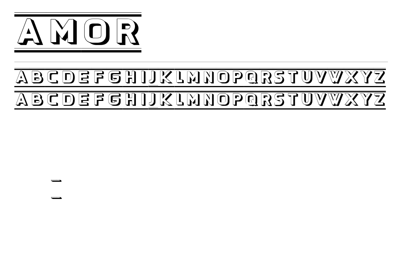 Amor Font preview