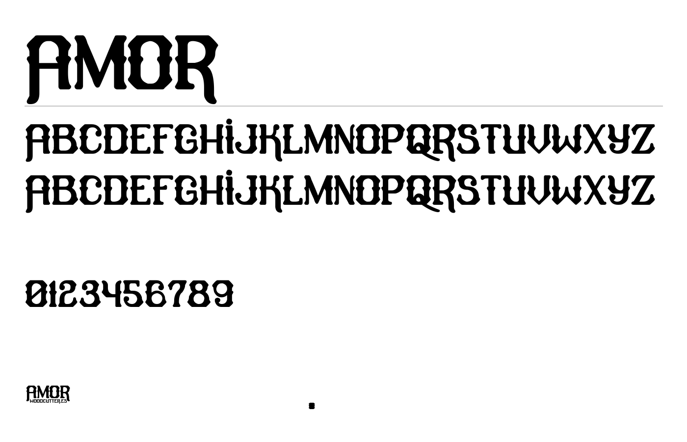 amor Font preview