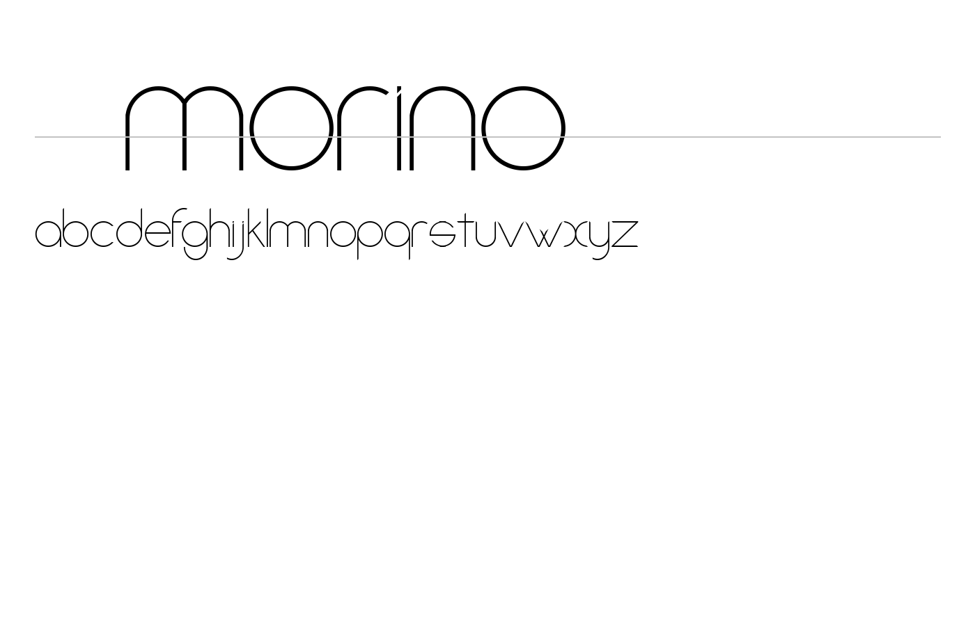Amorino Font preview
