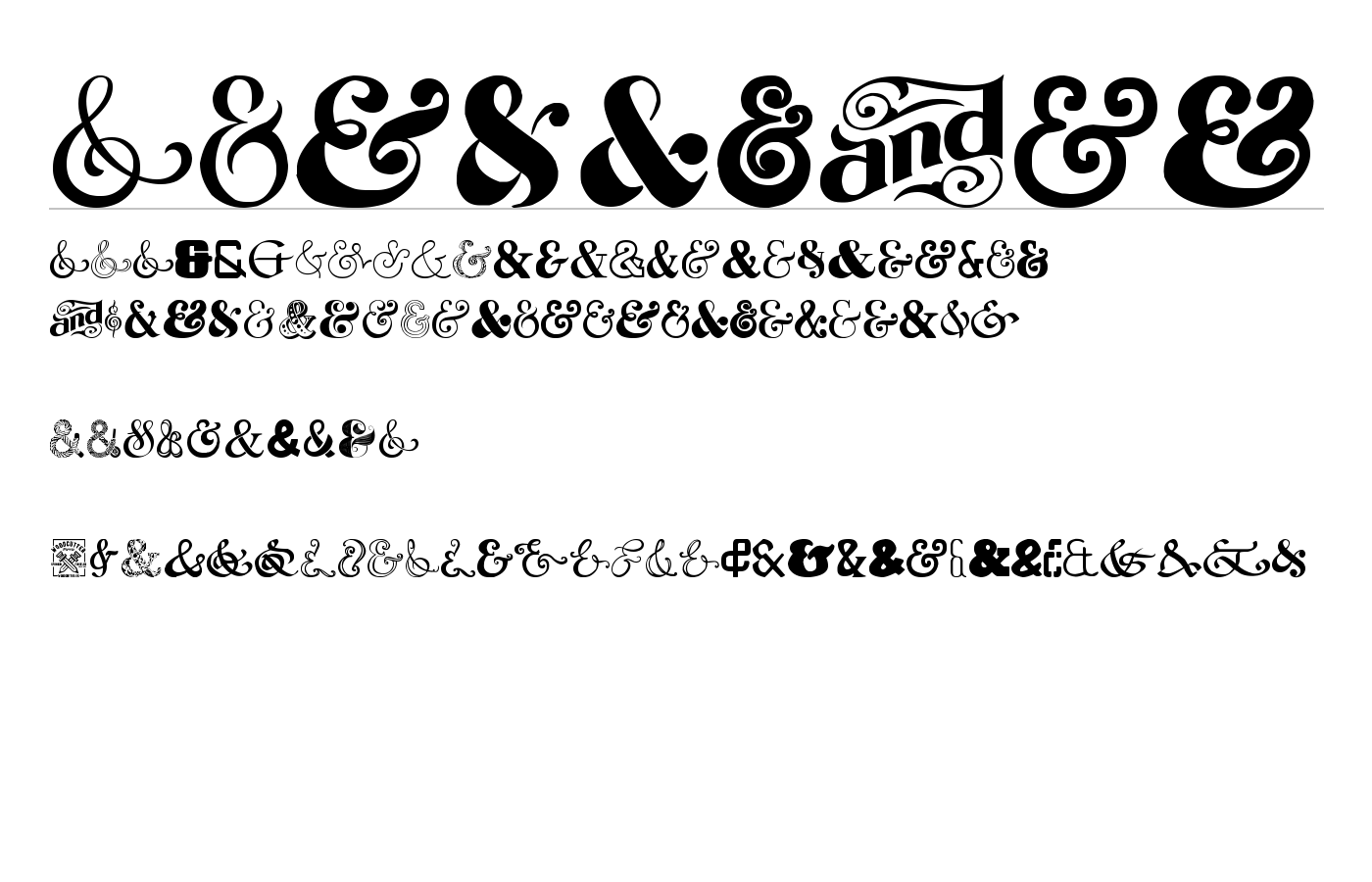Ampersand Font preview