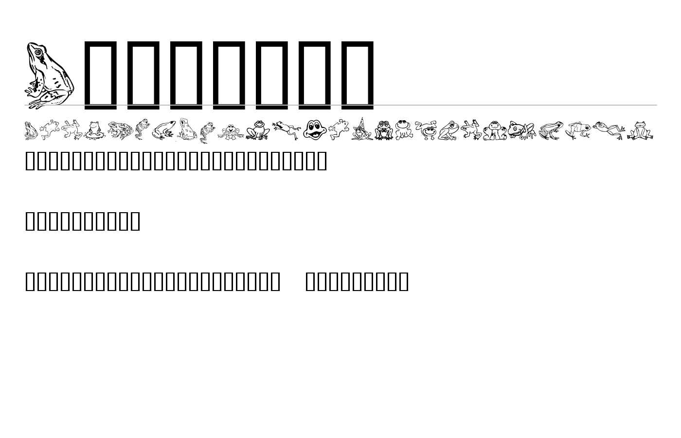 Amphibia Font preview