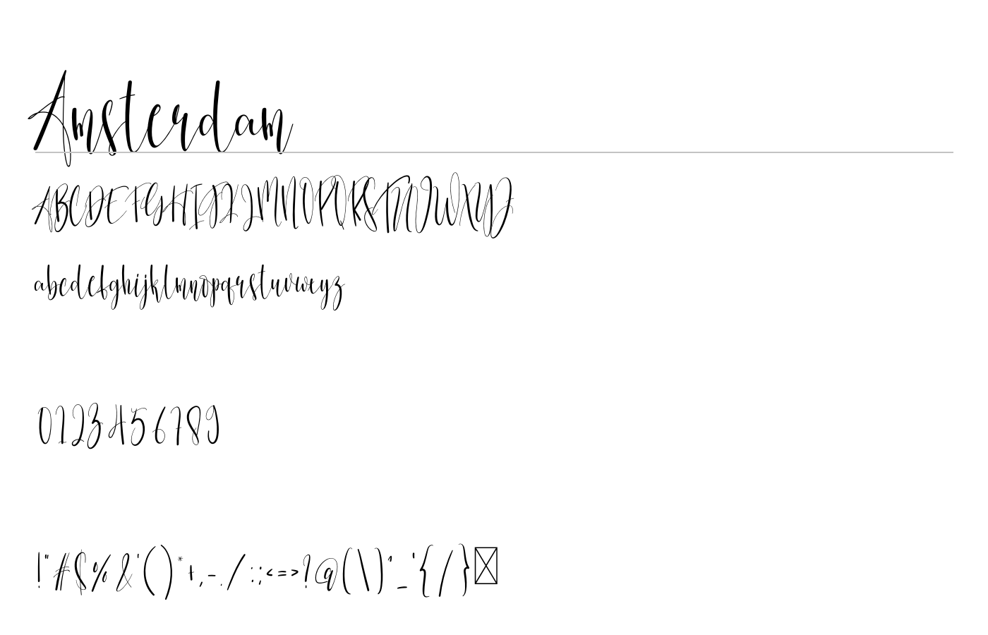 Amsterdam Font preview