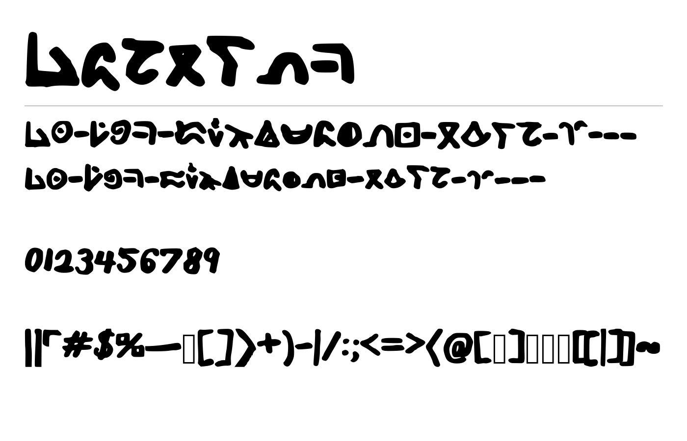 Amurtof Font preview