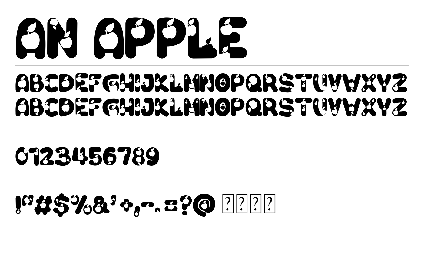 An Apple Font preview