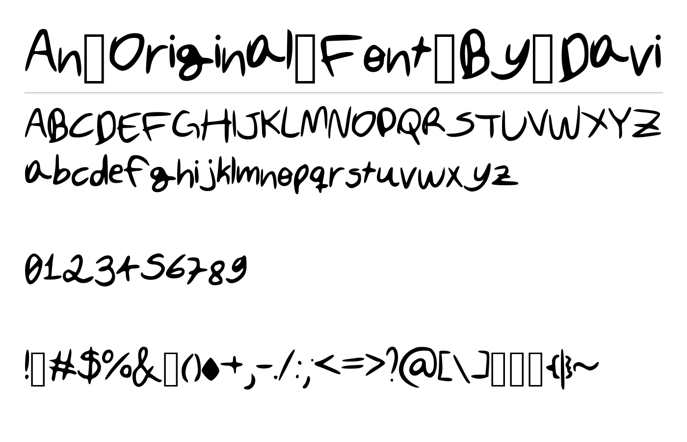 An_Original_Font_By_Davi Font preview
