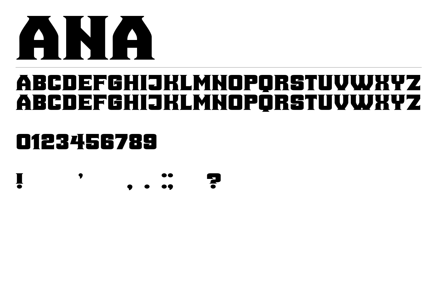 Ana Font preview