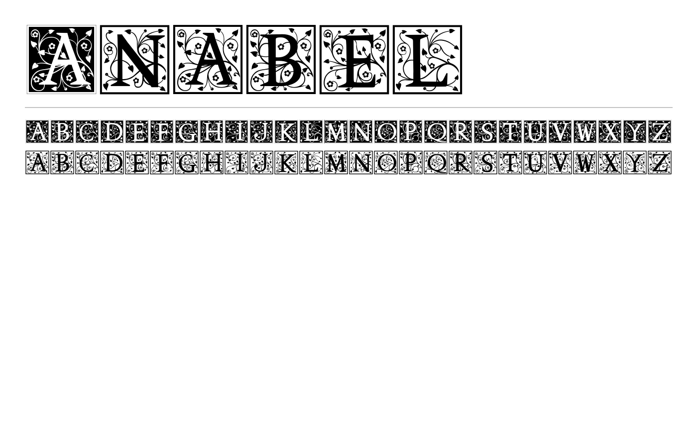 Anabel Font preview