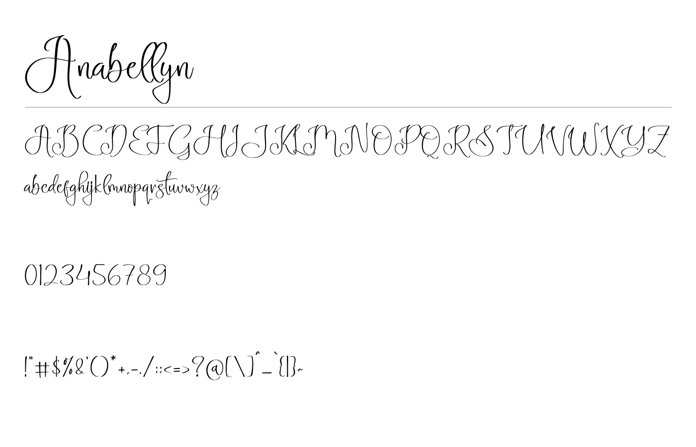 Anabellyn Font preview