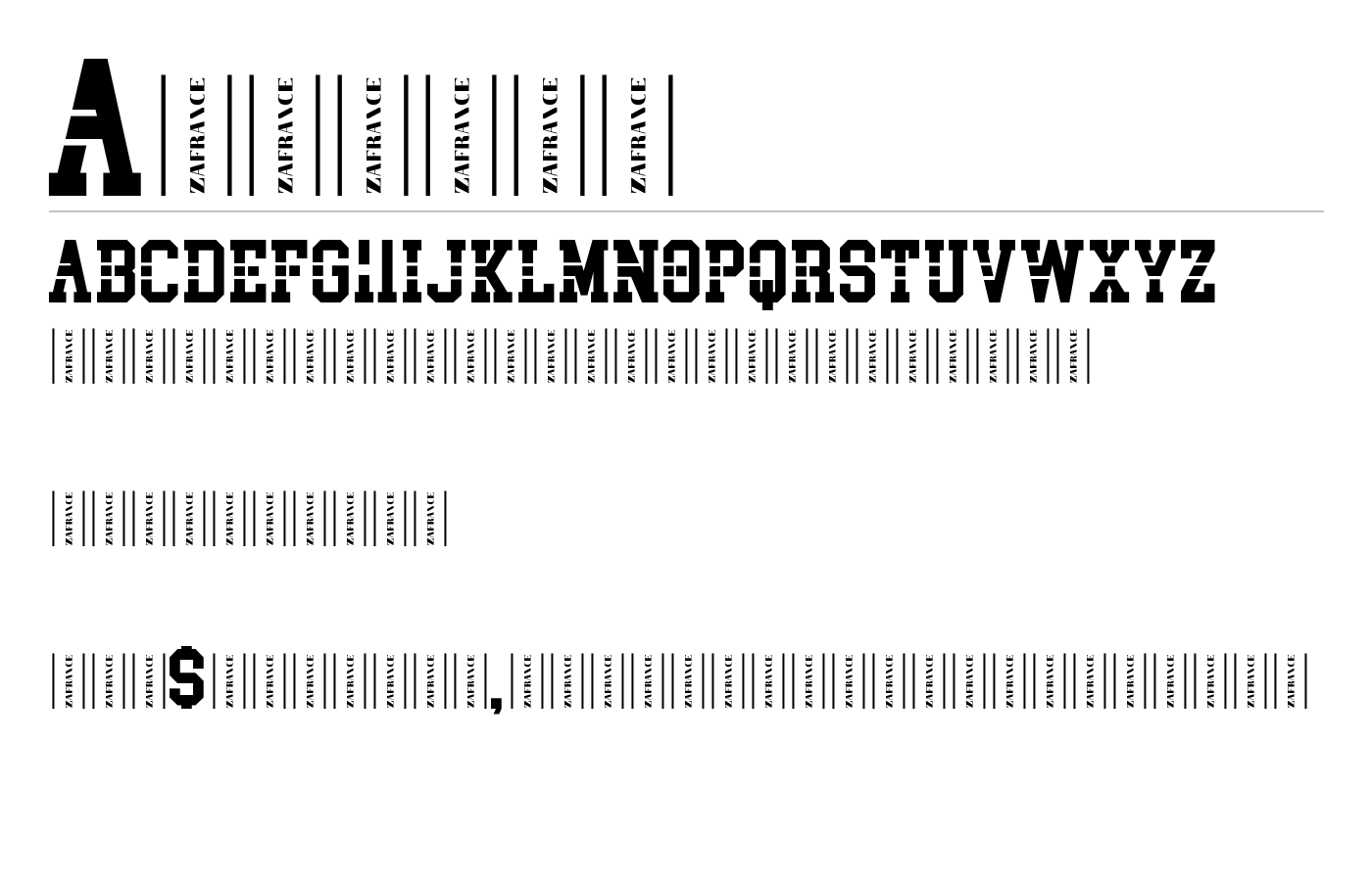 Analyst Font preview