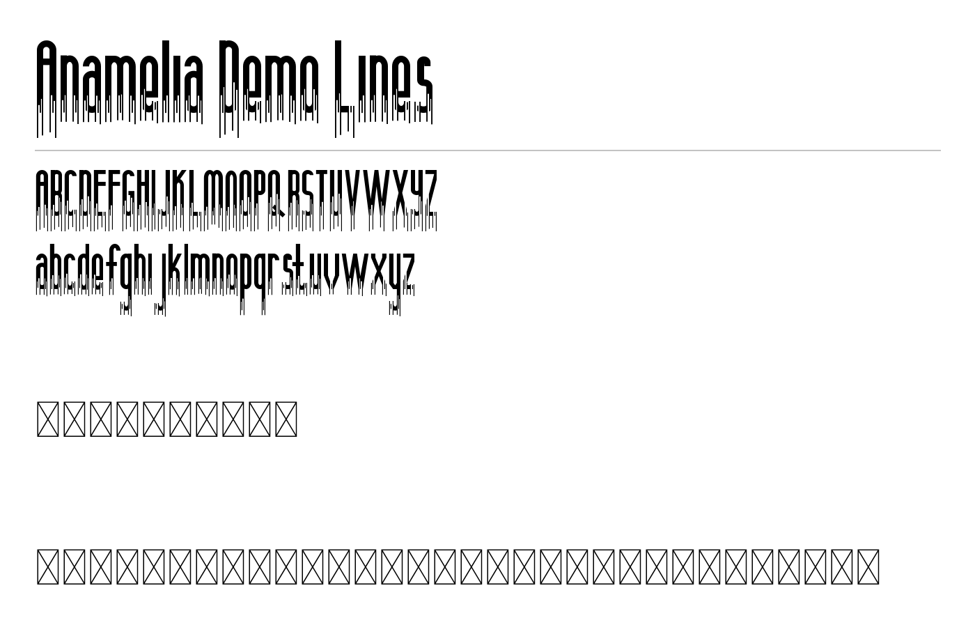 Anamelia Demo Font preview