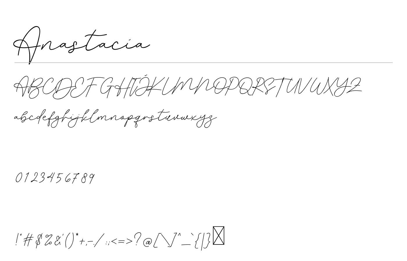Anastacia Font preview