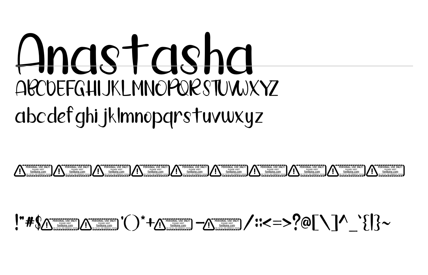 Anastasha Font preview