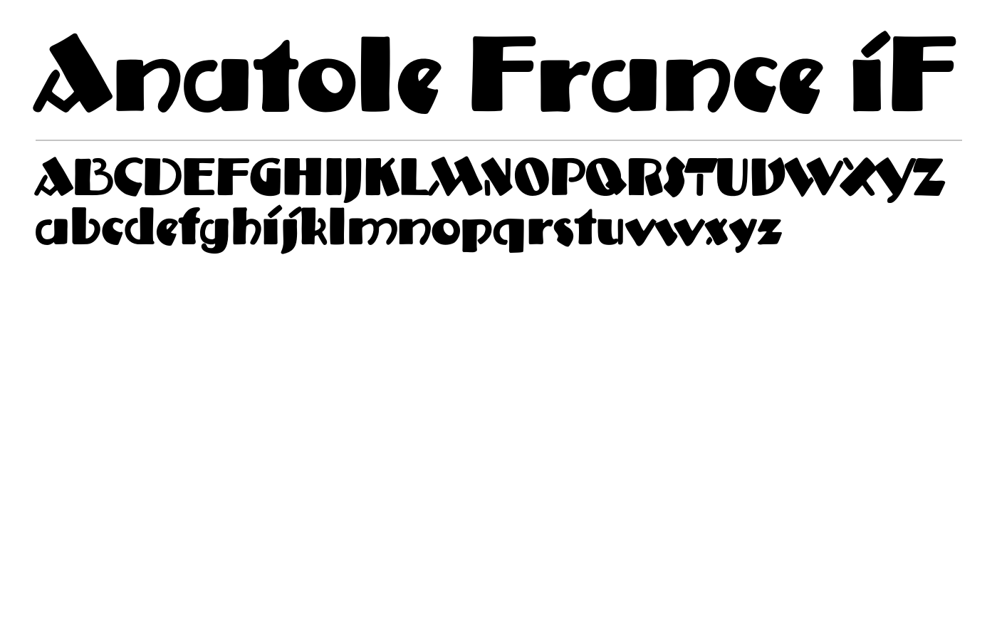 Anatole France iF Font preview