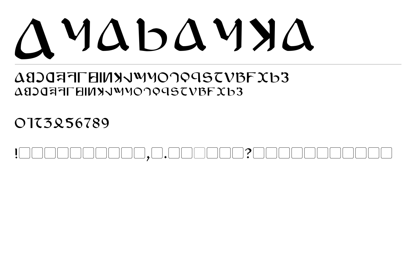 Anayanka Font preview