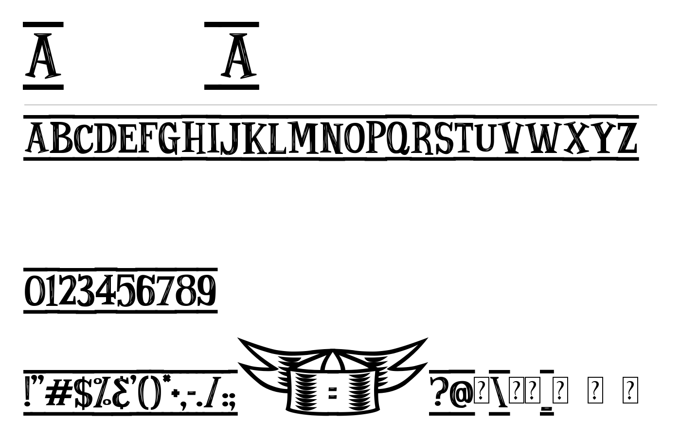 Ancient Ad Font preview