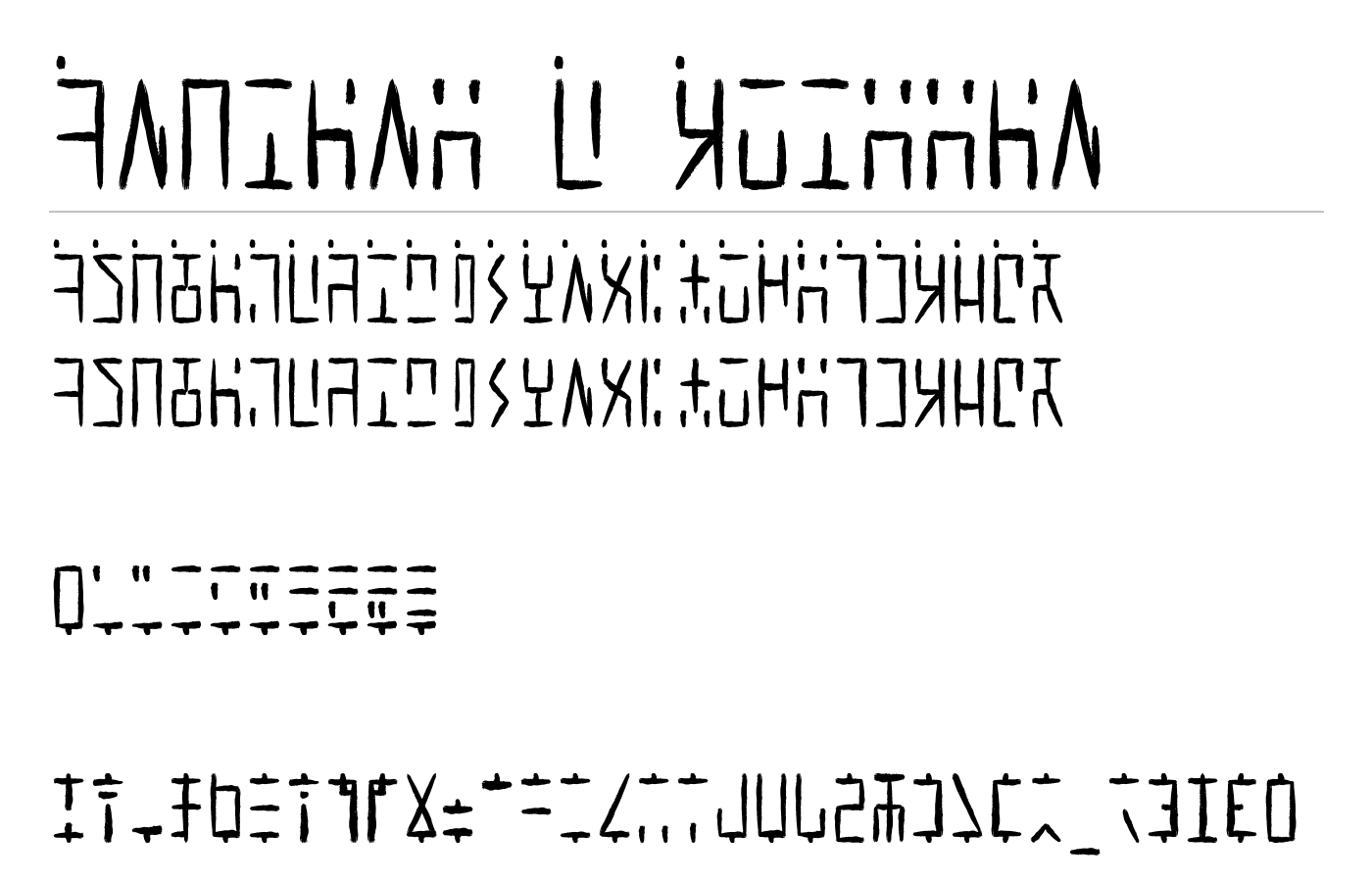 Ancient G Written Font preview