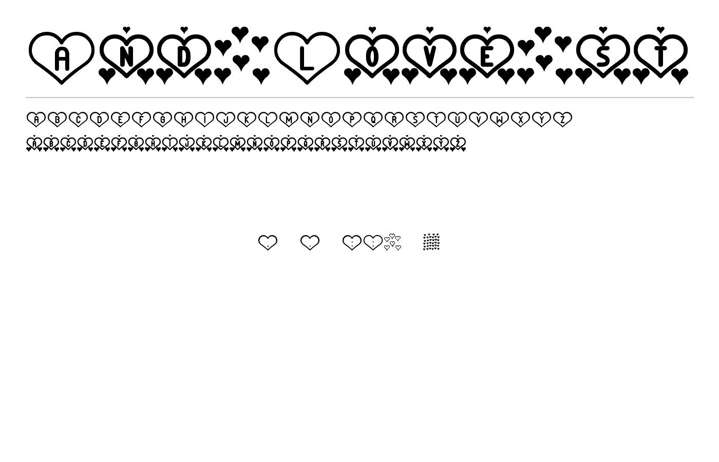 And Love st Font preview